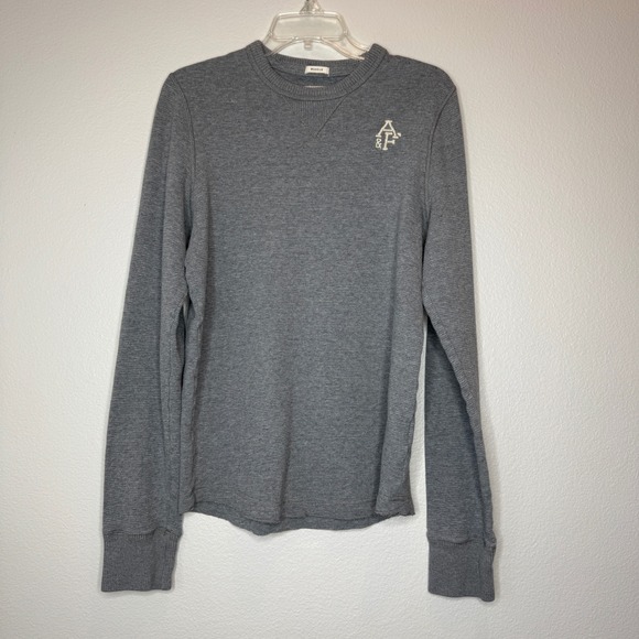Abercrombie & Fitch Other - ABERCROMBIE & FITCH Mens Muscle Thermal‎ Crew Neck Top XL Gray Heavyweight